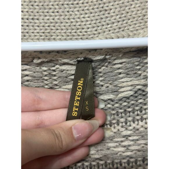 NWOT Stetson Wool Blend Cropped Shawl Collar Aztec Inspired Cardigan Women's XS - Picture 5 of 11